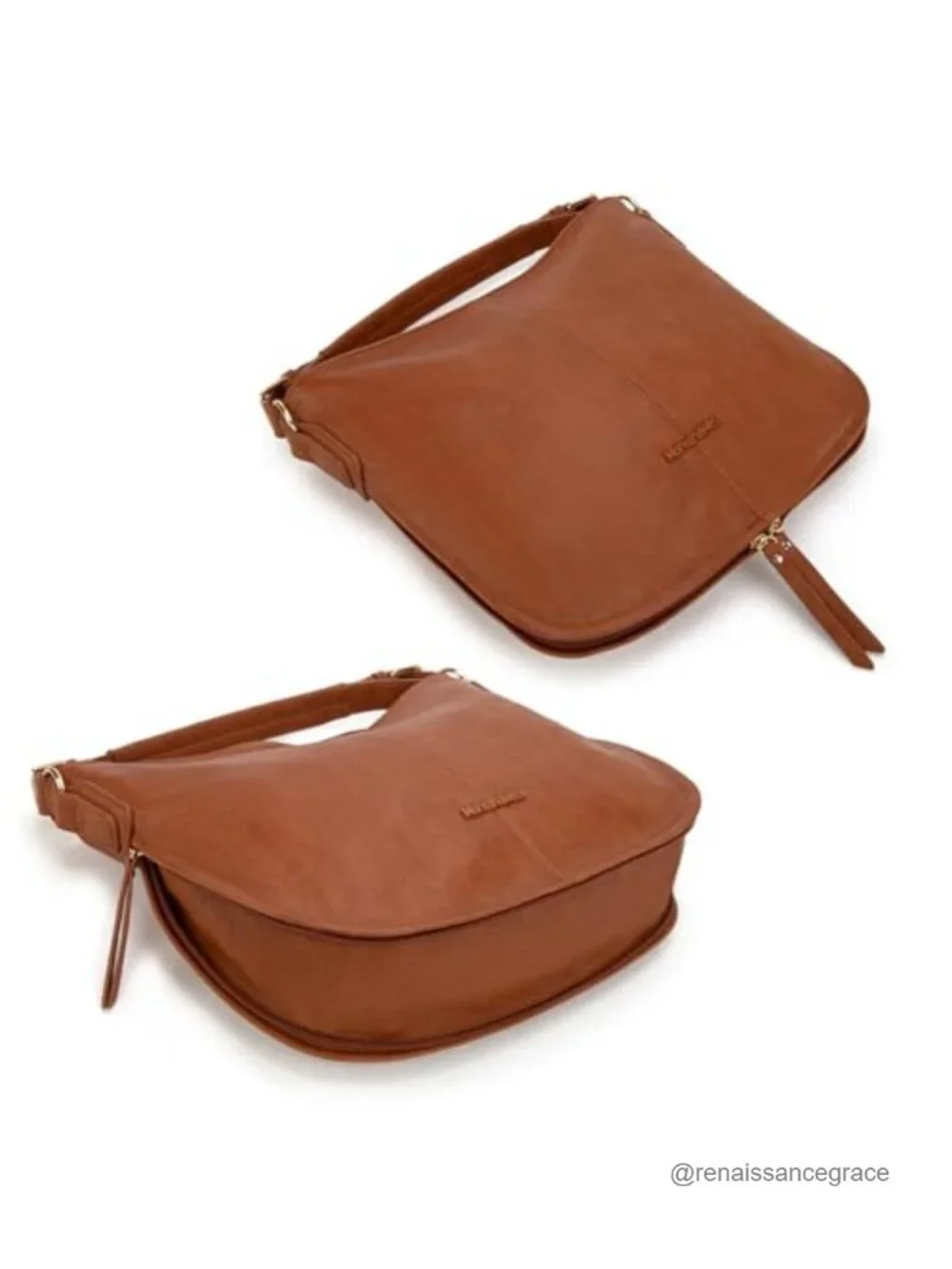 Vegan Leather Hobo Shoulder Bag Crossbody Tote